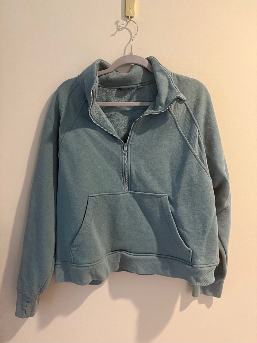 Danskin Light Blue Half-Zip Fleece Pullover